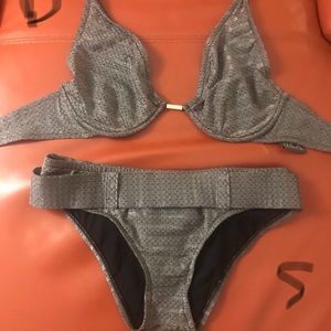 Gorgeous silver bikini